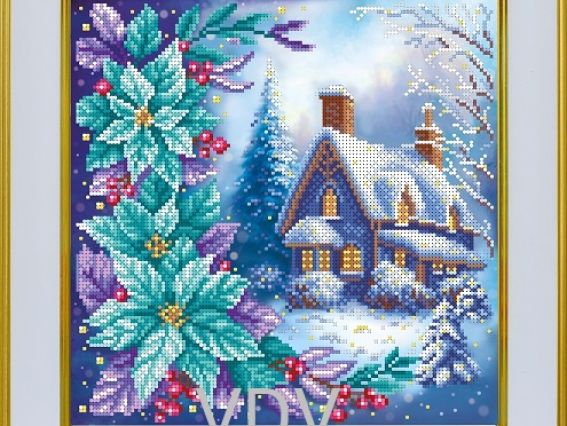 Т-1393 Зимова фантазія, друк на тканині під бісер, ВДВ