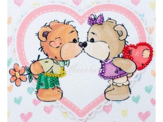 Схема (рисунок) на ткани Влюбленные медвежата Т-0949, ВДВ