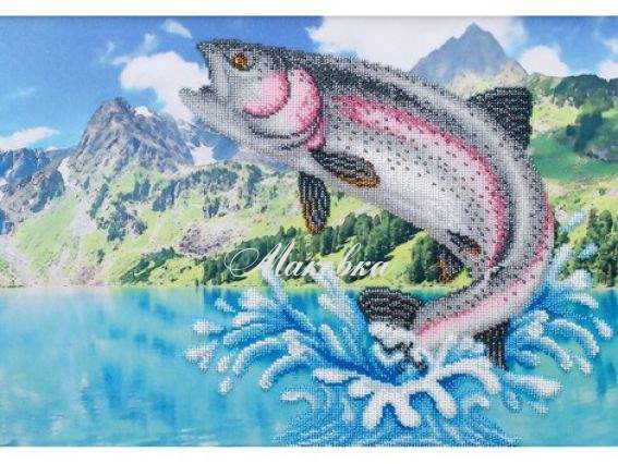 Схема (рисунок) на ткани Форель, Т-0973, ВДВ