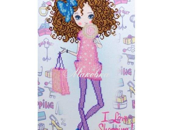 Схема (рисунок) на ткани Модница Т-0977, ВДВ