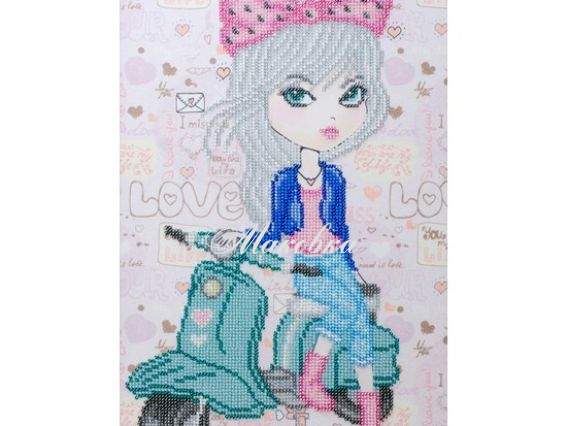 Схема (рисунок) на ткани Маленькая путешественница Т-0978, ВДВ