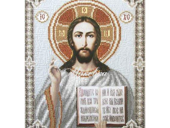 Схема (рисунок) на ткани Т-0379 Господь Вседержитель,  ВДВ