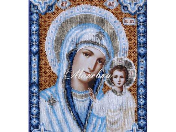 Схема (рисунок) на ткани Т-0457 Богородица Казанская,  ВДВ
