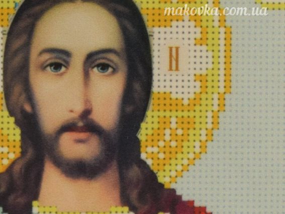 Схема (малюнок) на тканині для вишивання бісером Т-0518 Господь Вседержитель, друк на тканині 22х30см  ВДВ