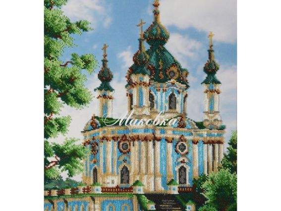 Схема (рисунок) на ткани Т-0693 Андреевская церковь, ВДВ