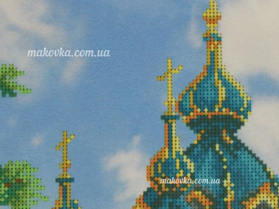 Т-0693 Андріївська церква, друк на тканині під вишивку бісером ВДВ