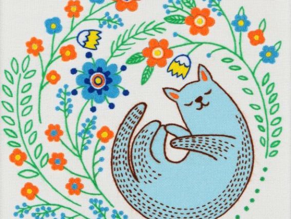 ТМ-0773 Гармонія ВДВ Авторська тканина для вишивання гладдю та декоративними стібками