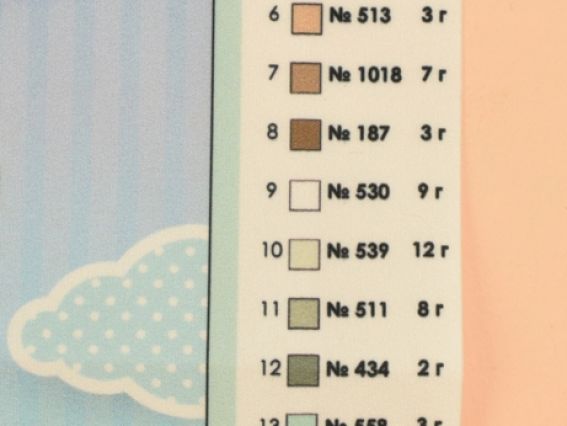 Ведмедик на літаку дитяча метрика Т-1129 друк на тканині 21х22см  ВДВ