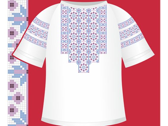 Схема бумажная Сорочка женская СЖ2-003, размер 42-56, ВДВ Схема бумажная Сорочка женская СЖ2-003, размер 42-56, ВДВ