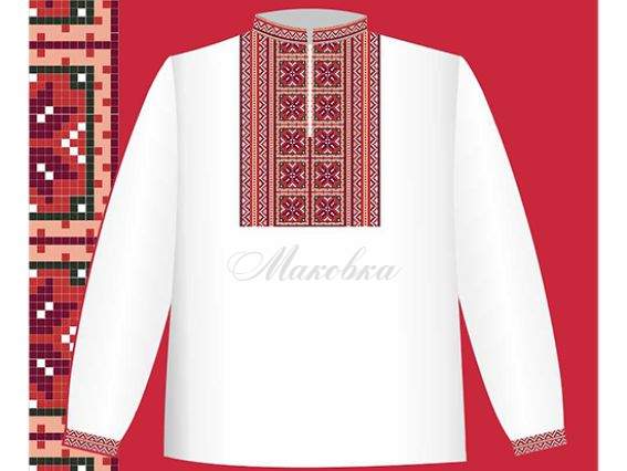 Схема бумажная Сорочка для мальчика СХ1-031, размер 32-34, ВДВ Схема бумажная Сорочка для мальчика СХ1-031, размер 32-34, ВДВ