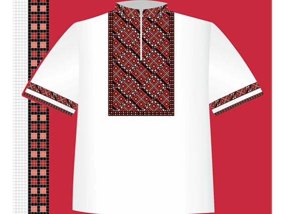 Схема бумажная Сорочка для мальчика СХ2-004, размер 32-34, ВДВ Схема бумажная Сорочка для мальчика СХ2-004, размер 32-34, ВДВ