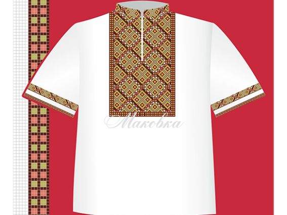 Схема бумажная Сорочка для мальчика СХ2-005, размер 32-34, ВДВ Схема бумажная Сорочка для мальчика СХ2-005, размер 32-34, ВДВ