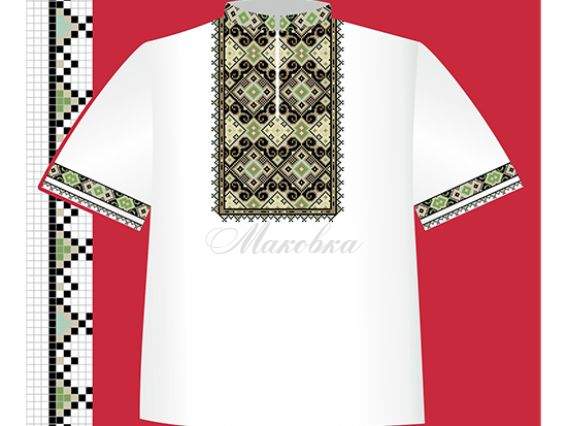 Схема бумажная Сорочка для мальчика СХ2-013, размер 32-34, ВДВ Схема бумажная Сорочка для мальчика СХ2-013, размер 32-34, ВДВ