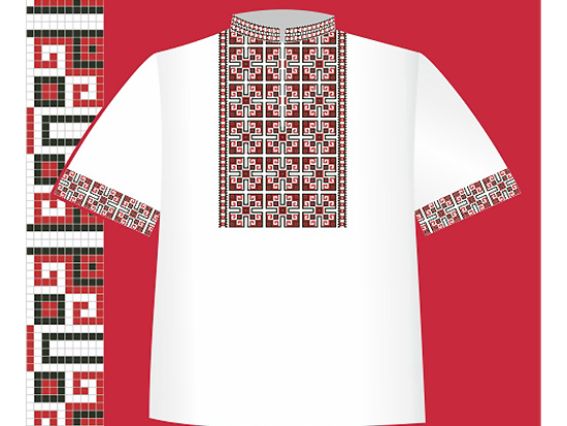 Схема бумажная Сорочка для мальчика СХ2-021, размер 32-34, ВДВ Схема бумажная Сорочка для мальчика СХ2-021, размер 32-34, ВДВ