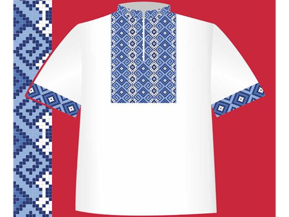 Схема бумажная Сорочка для мальчика СХ2-033, размер 26-30, ВДВ Схема бумажная Сорочка для мальчика СХ2-033, размер 26-30, ВДВ