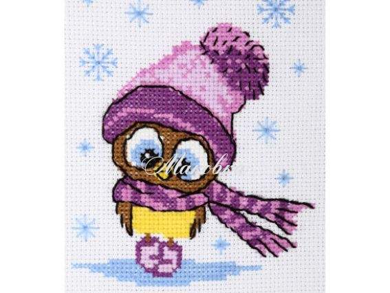 Сова, М-0209 ВДВ набір для вишивання нитками Сова, М-0209 ВДВ набір для вишивання нитками