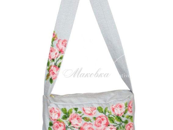 Заготовка Сумка-вишиванка Розочки, С-02, ВДВ Заготовка Сумка-вишиванка Розочки, С-02, ВДВ