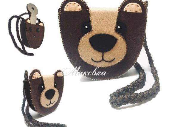 Набір для шиття Сумочка Ведмедик ФН-67, фетр, ВДВ Набір для шиття Сумочка Ведмедик ФН-67, фетр, ВДВ