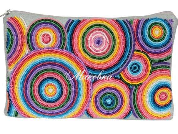 Заготовка для косметички Круги, КО-15 ВДВ, 25х20 см Заготовка для косметички Круги, КО-15 ВДВ, 25х20 см