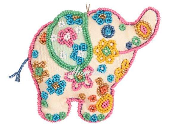 Декоративная игрушка Слон ТН-0739, ВДВ, набор для вышивания бісером