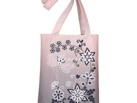 МСЗ-12 Сумка Цветы и стрекоза, ВДВ декоративные швы МСЗ-12 Сумка Цветы и стрекоза, ВДВ декоративные швы