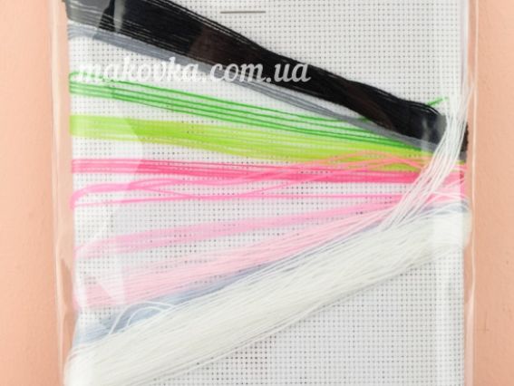 М-0238 Киця, вишивка нитки, 18х18 см, ВДВ
