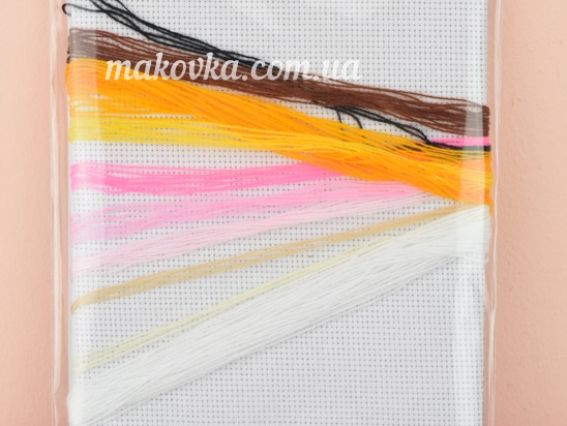 М-0239 Песик, виш-ка нитки, 18х18 см, ВДВ