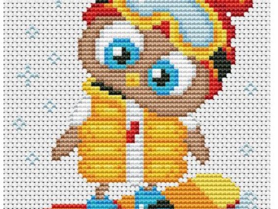 Набір для вишивання хрестиком М-0244 Сова, ВДВ