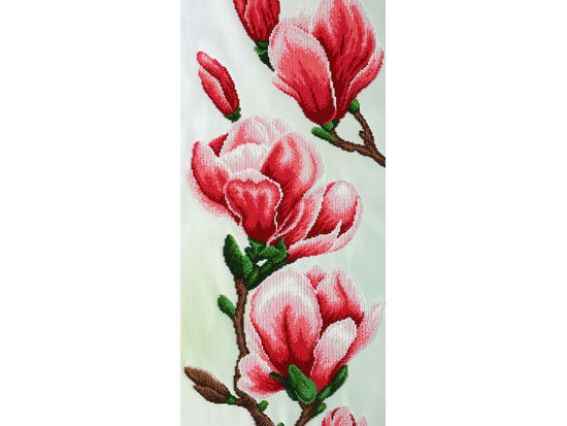 ТН-0849 Магнолії ВДВ, набір для вишивання бісером