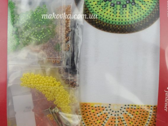 Набір для вишивання прикраса БР-006 Броши Апельсин та лайм, ВДВ