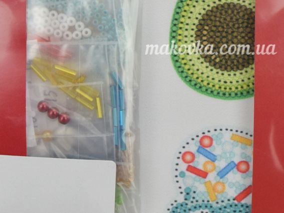 Набір для вишивання прикраса БР-010 Броши Морозиво, авокадо, ВДВ