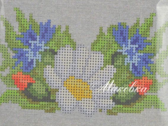 Заготовка для вышивания и шитья косметички Ромашка и васильки, КО-07 ВДВ , 25х20 см 