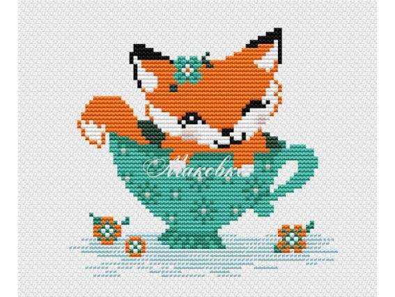 Лисичка, М-0738 ВДВ набір для вишивання нитками Лисичка, М-0738 ВДВ набір для вишивання нитками