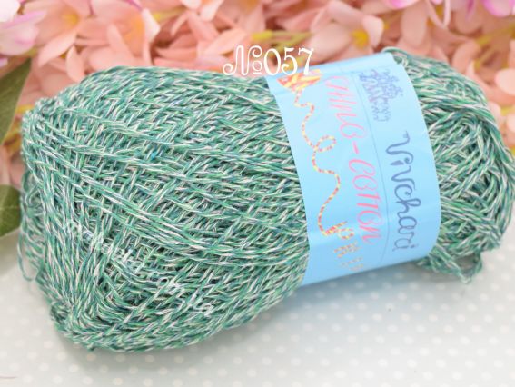 057 Ранкові смарагди (мор.хвиля-зелений-білий)