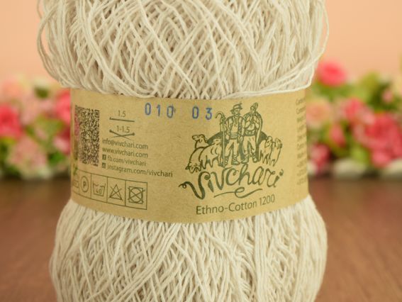 Етно-Коттон 1200 Вівчарі пряжа 010 партия 03