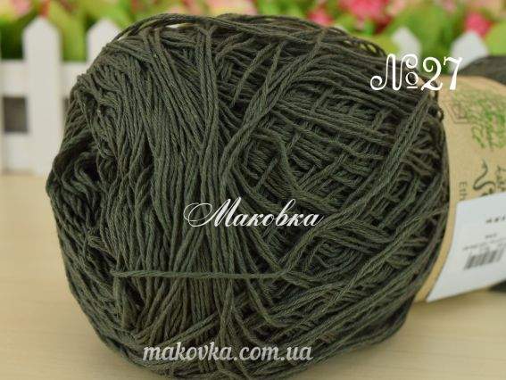 Етно-Коттон 1200 Вівчарі пряжа 027 хаки