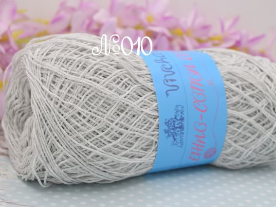 Етно-Коттон 600 Вівчарі пряжа (100г) пряжа 010 світло-сірий