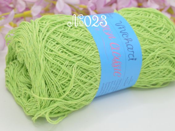 Етно-Коттон 600 Вівчарі пряжа (100г) пряжа 023 яскравий салат