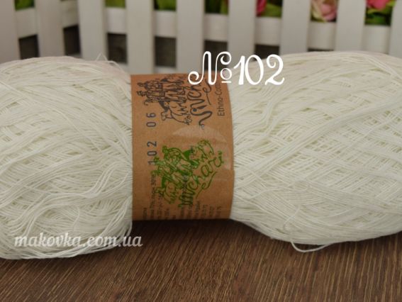 Этно-Коттон 1500 Вівчарі пряжа 102 молочний