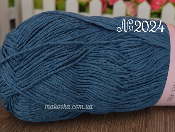 Коттонель 400 Вівчарі пряжа 2024 морская волна