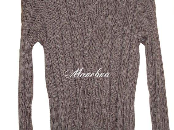 Свитер мужской с косами