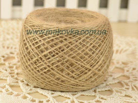 Нитки из конопли Джут 100% 50 г Ярослав