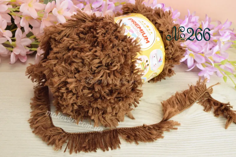 Меховые нитки для вязания Happy Toys Premium yarns Хэппи тойс