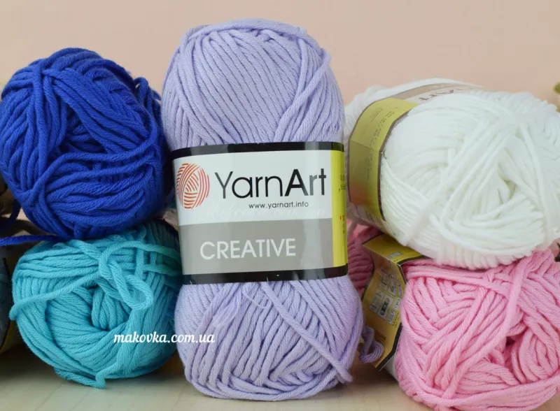 Пряжа Yarn Art Creative Креатив Ярн Арт толстые хлопковые нитки
