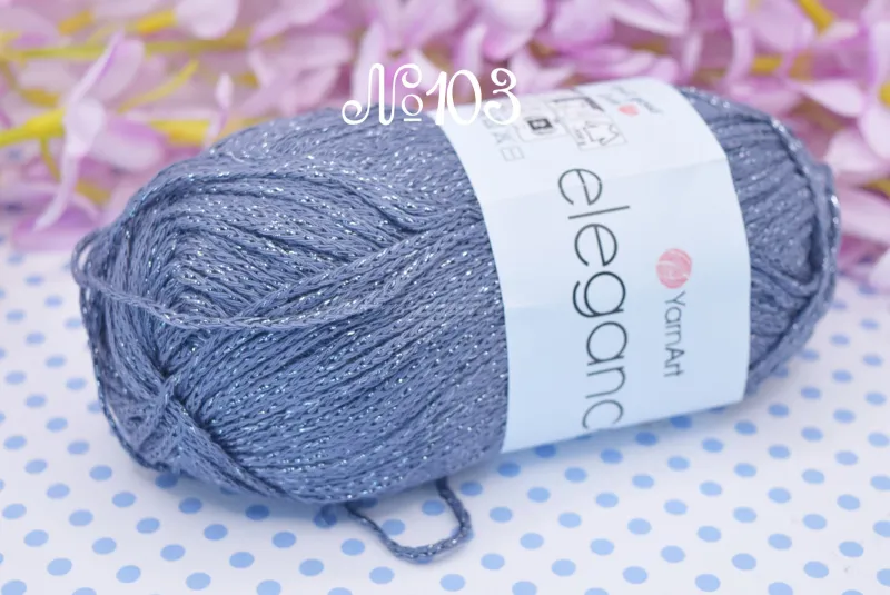 Пряжа Элеганс ЯрнАрт с люрексом Elegance Yarn Art | Маковка