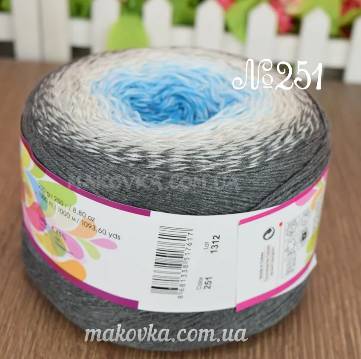 Нитки для вязания Flowers YarnArt Фловерс Ярнарт | Маковка