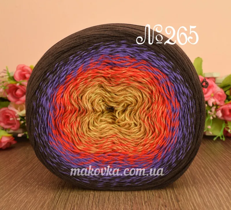 Нитки для вязания Flowers YarnArt Фловерс Ярнарт | Маковка