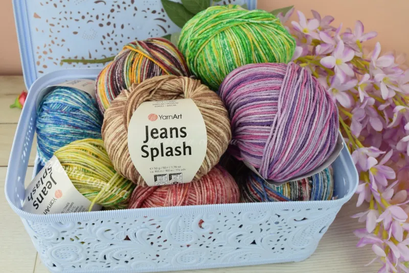 Пряжа Джинс сплэш Ярн Арт JEANS Splash YarnArt | Маковка