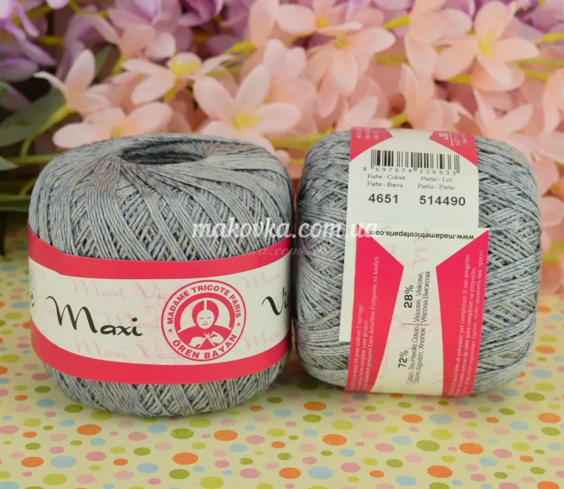 みこ Пряжа Maxi Viscose mini Madame Tricote Макси Вискоза миниМадам