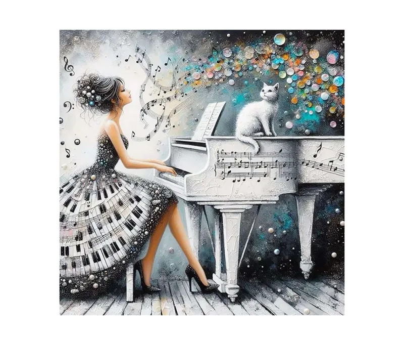 Картина стразами 177380 Мелодия двоих, набор Go to Art Диамантовые